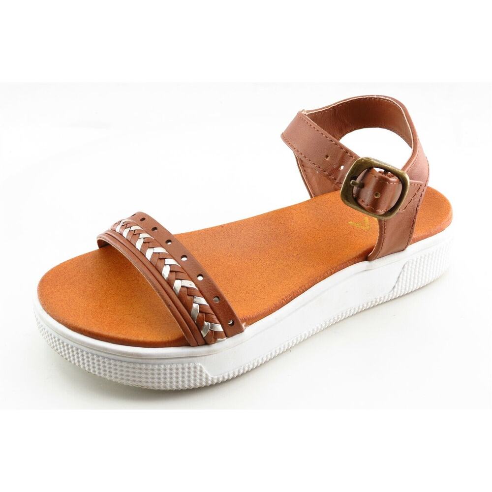 MIA Youth Girls Shoes Size 1 M Brown Sandals Synthetic